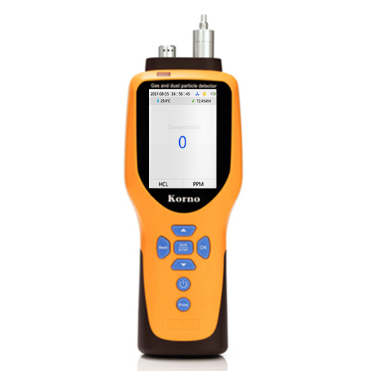 HCl USB Recharge 0-20ppm HCl | Sound USA NIST Calibration & Certificate by Forensics Hydrogen Chloride Gas Detector Light and Vibration Alarms 